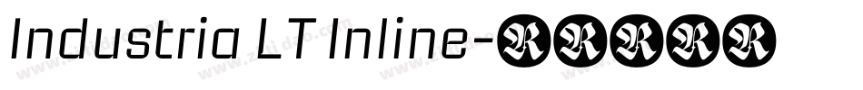 Industria LT Inline字体转换